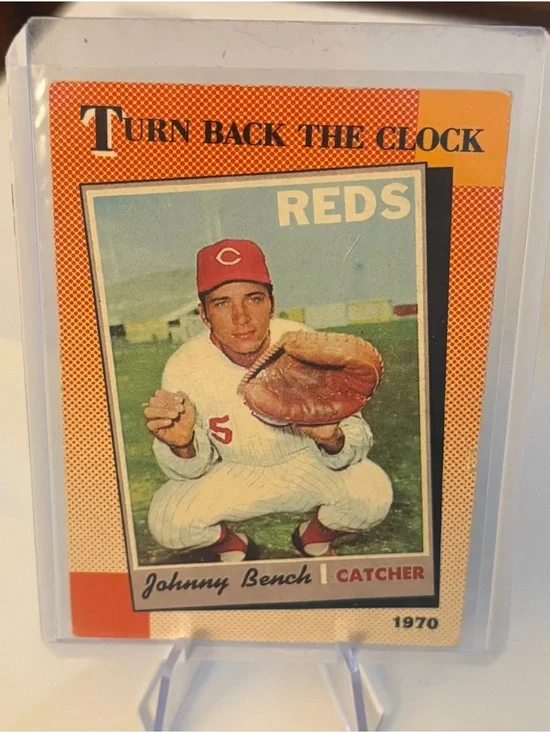 Johnny Bench 1970 Turn Back The Clock Reds Baseball Card - Picture 1 of 2